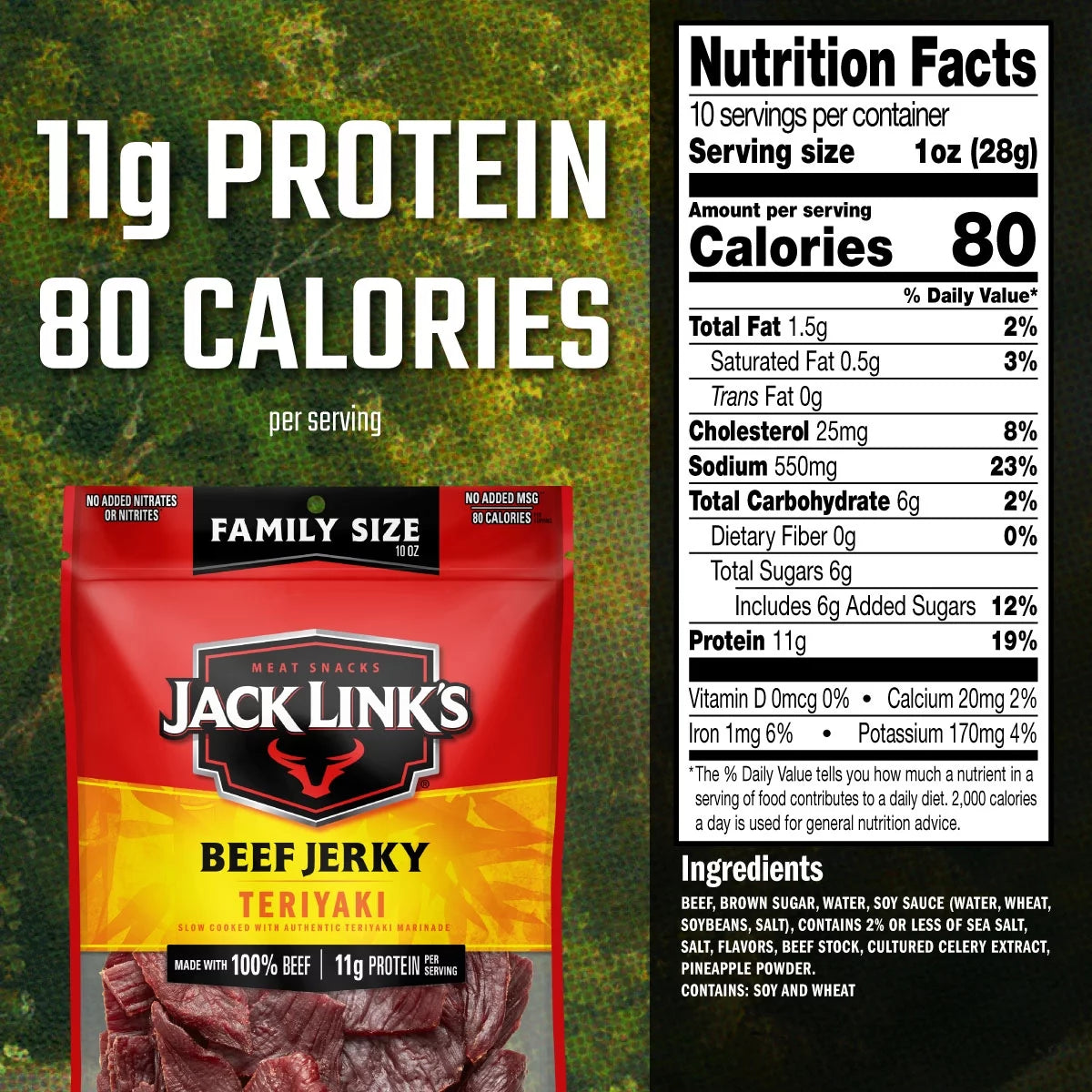 10oz Beef Teriyaki Jerky C2017