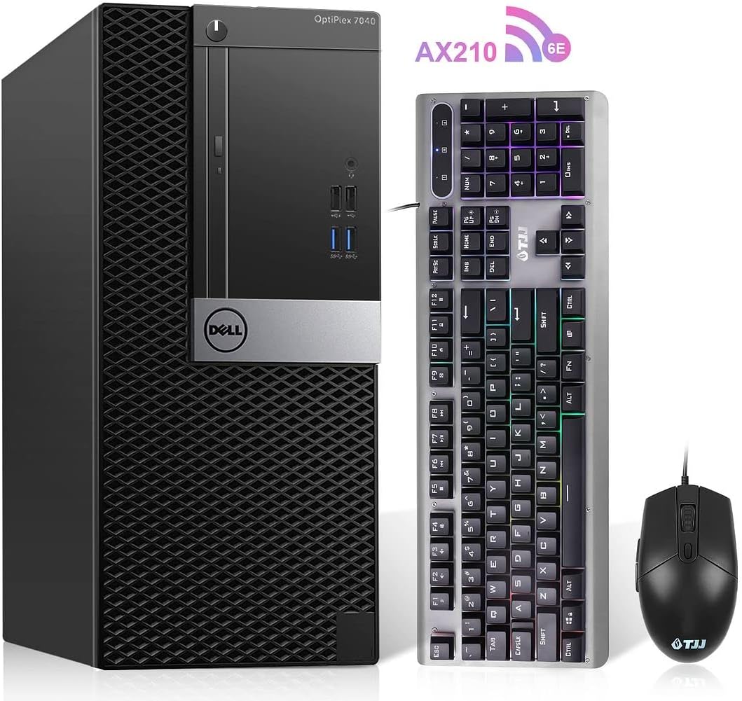 PC Tower Desktop Computer, i5 6500 3.20GHz, 16GB DDR4 Ram, 512GB M.2 NVMe SSD, 1TB HDD, Windows 10 Pro U9578
