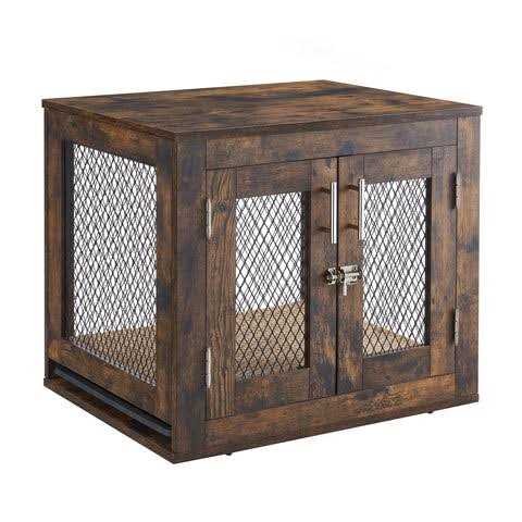 Dog Crate with Cushion and Tray T79519