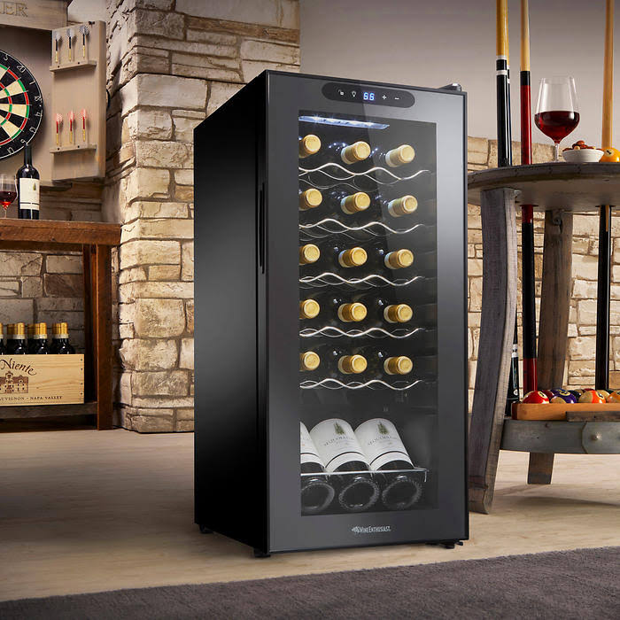 18 Bottle Single Zone Compressor Wine Cooler R7777