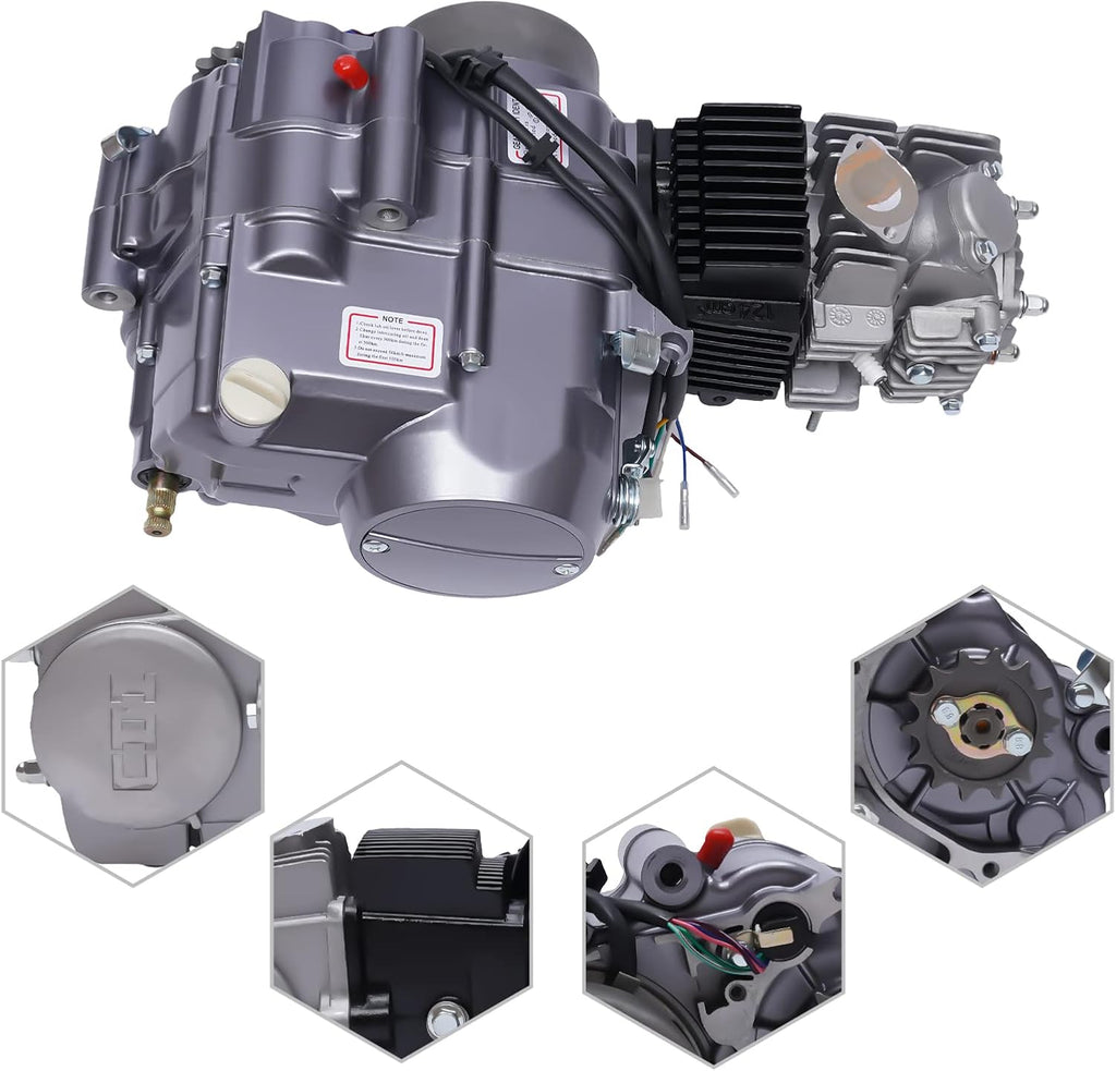 140cc 4 Stroke Single Cylinder Engine Motor Replacement Kit F54236