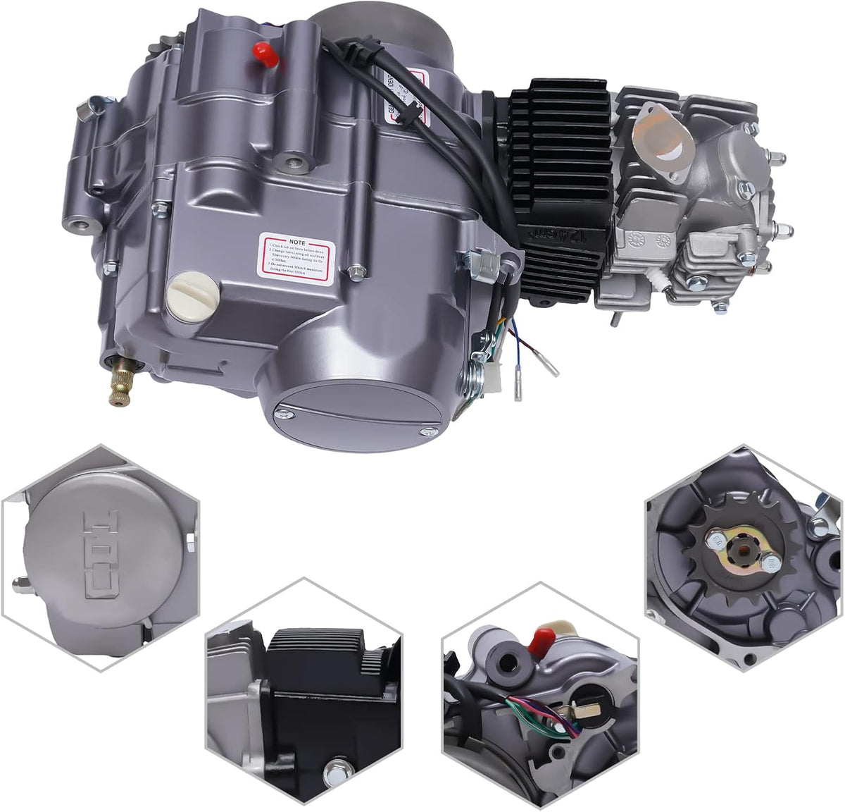 140cc 4 Stroke Single Cylinder Engine Motor Replacement Kit F54236