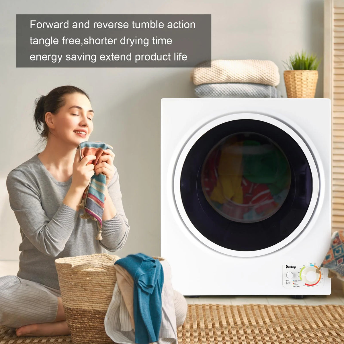 1.6 cu ft Compact Portable Laundry Dryer B581680