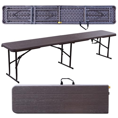 White 6FT Plastic Folding Bench G17054