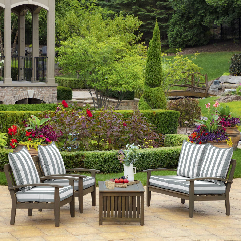 Cabana Stripe Outdoor Deep Seat Set O183849