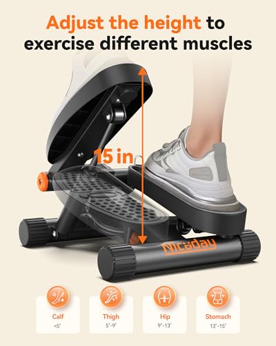 Mini Stepper with Resistance Bands and LCD Monitor K46782