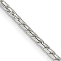 Sterling Silver 1.75mm Round Franco Chain Necklace 22 Inch Length B40395