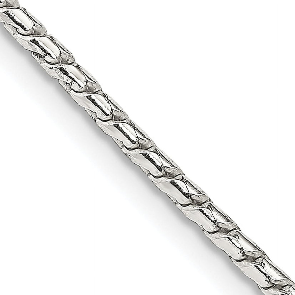 Sterling Silver 1.75mm Round Franco Chain Necklace 22 Inch Length B40395