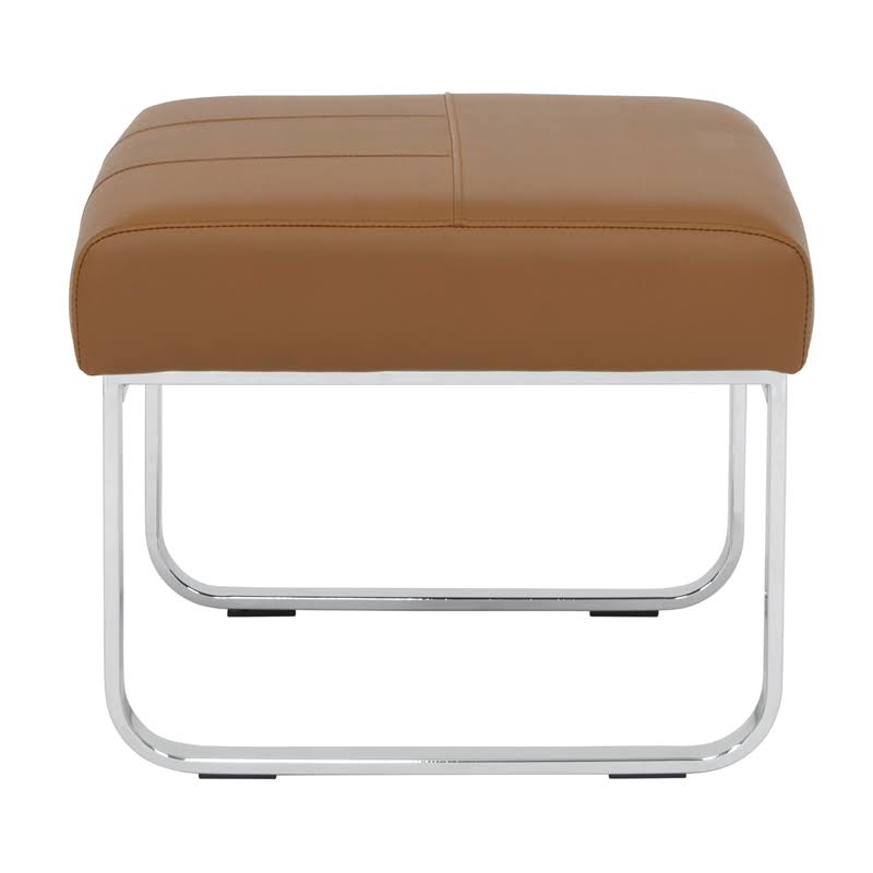 Caramel Brown 2-Piece Accent Chair and Ottoman Set E9848
