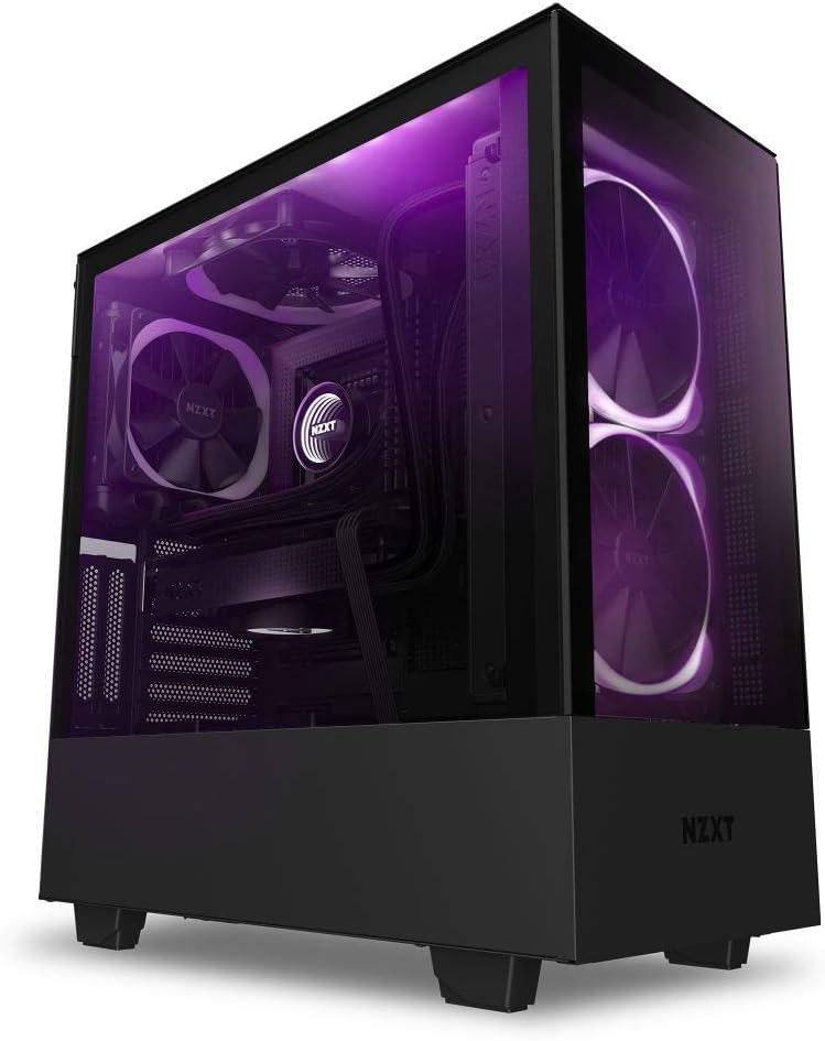Compact ATX Mid-Tower PC Gaming Case & 650 Watt 80 Plus Bronze Modular Power Supply R883