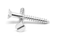 Wood Screw Slotted Flat Head Low Carbon Steel Zinc Plated Pk 2500 B2467