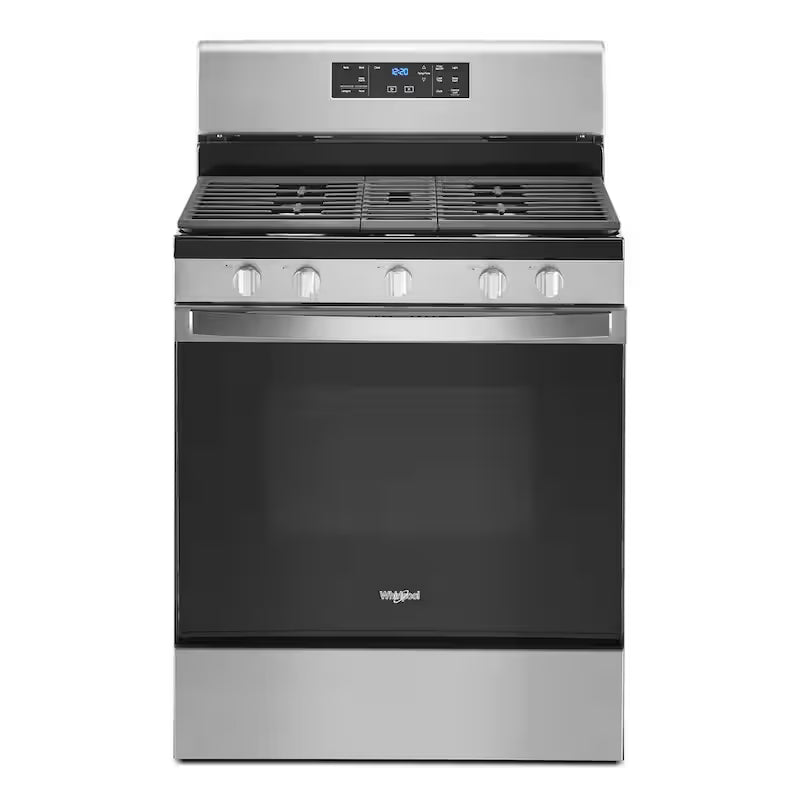 5.0 cu. ft. Gas Range with Self Cleaning and Center Oval Burner in Stainless Steel T7039