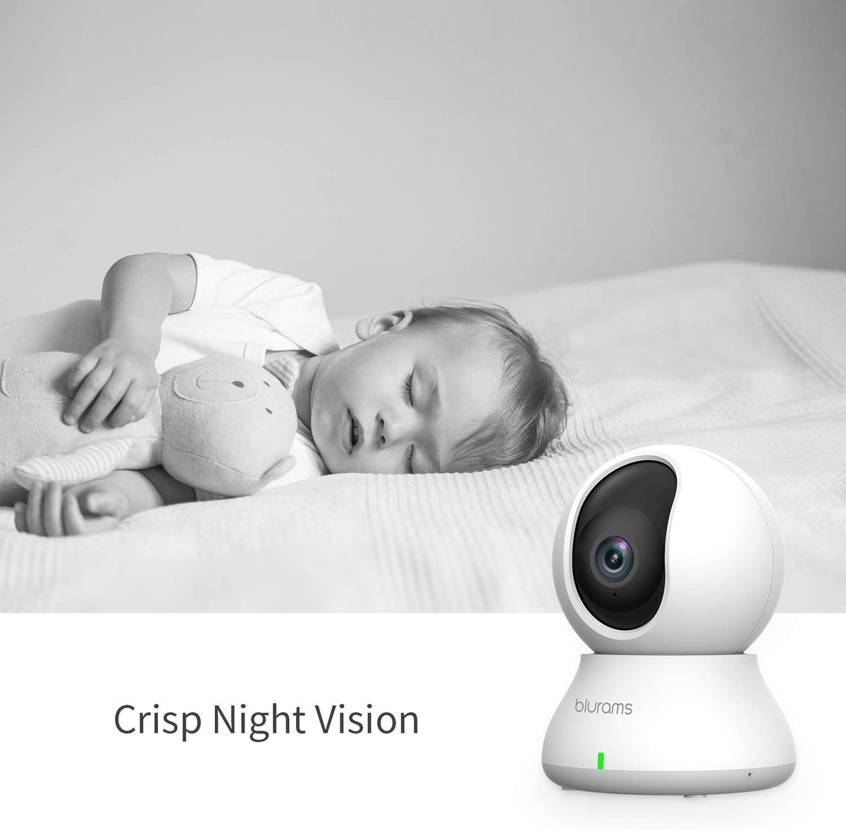 Indoor Security Camera Bundle Set 1080p Two-Way Audio Night Vision E8122