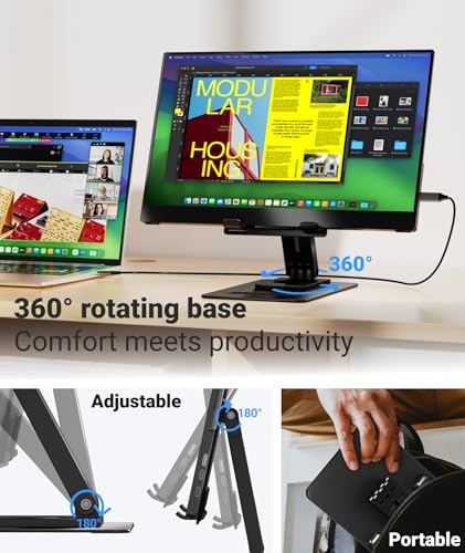 15.6 Inch FHD IPS Portable Monitor with Adjustable Stand G817
