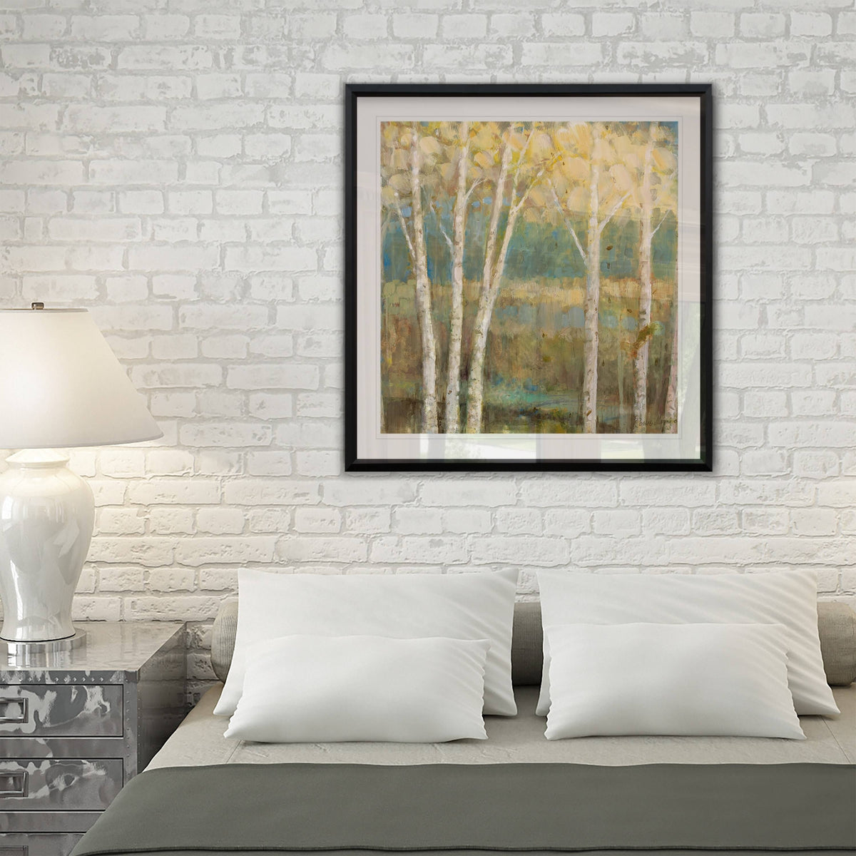 Framed Giclee Print 32x32 T8907