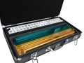 White/Green Tiles Mah Jongg with Aluminum Case I2945