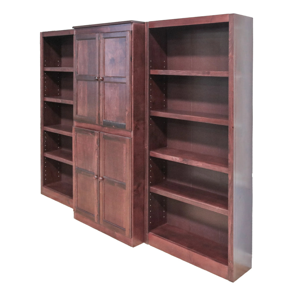 3-Piece Wall and Storage System, 15 Shelves Oak Finish X1791
