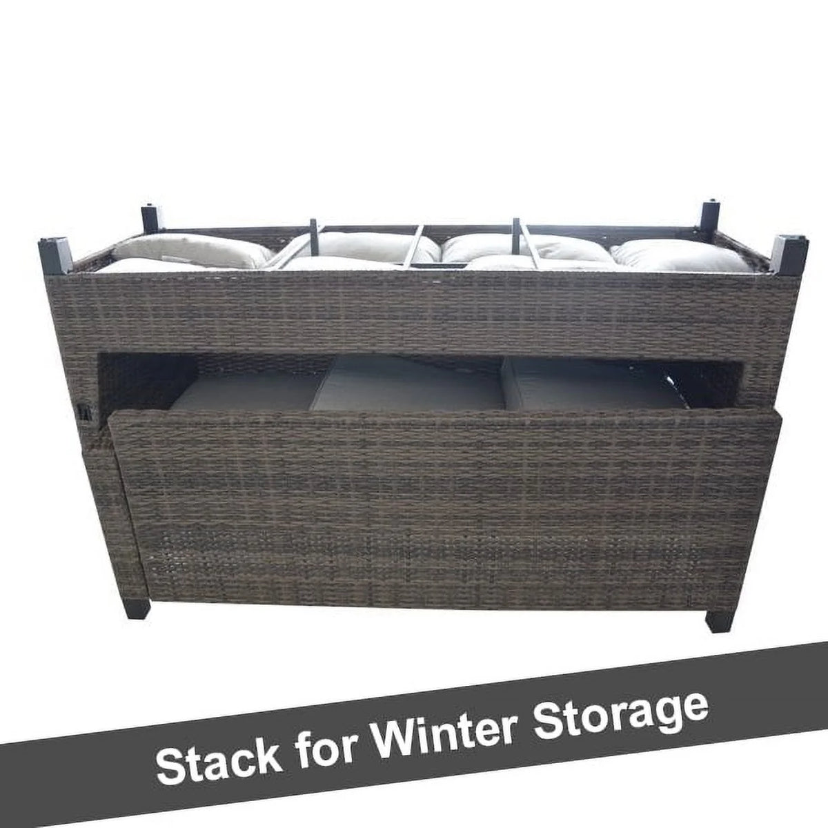5-Piece Wicker Sectional Dining Set K42653