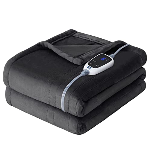 Beige Flannel Electric Blanket Full Size D976