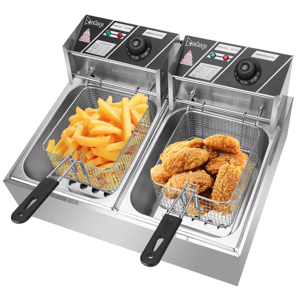 5000W 12L Stainless Steel Electric Fryer U6214