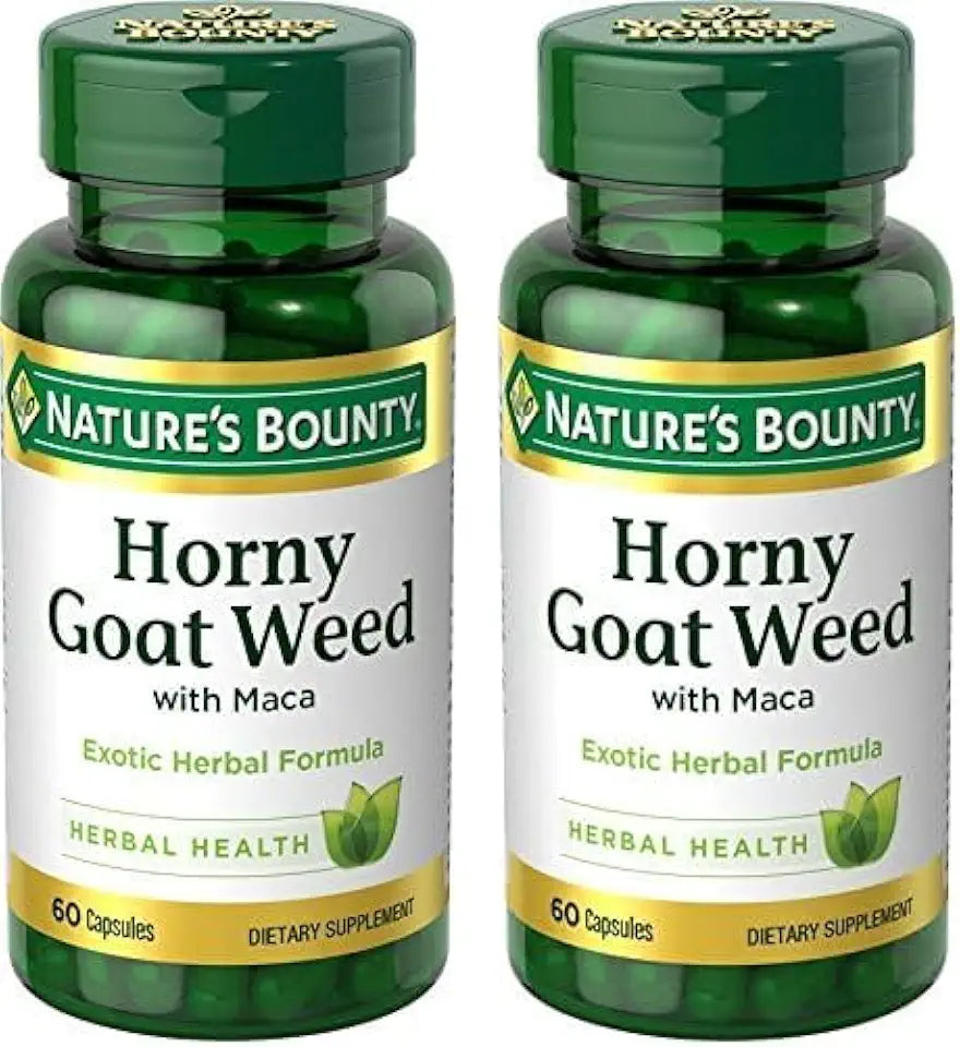Horny Goat Weed with Maca 60 Capsules Pack of 2 E795900