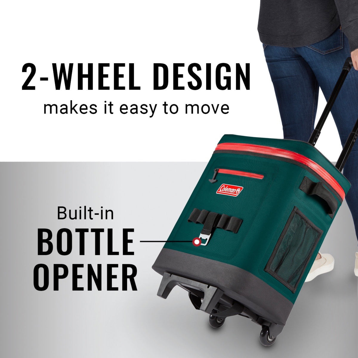Coleman 42-Can Soft-Sided Wheeled Cooler S541