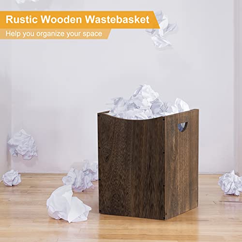 Wood 9.5 Gallon Trash Can F5209