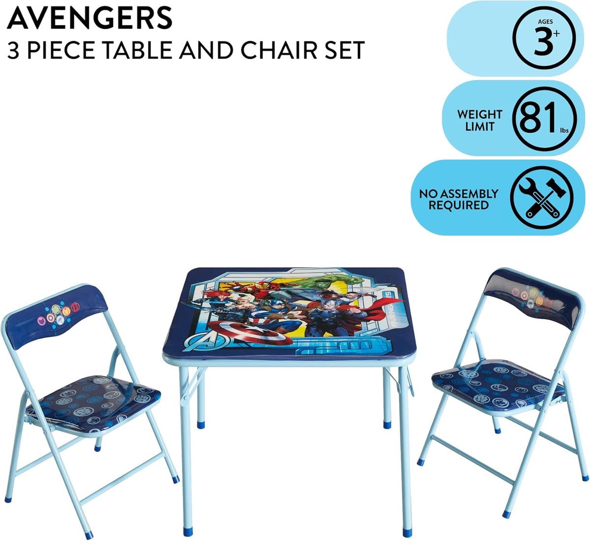 3 Piece Table and Chair Set O525349