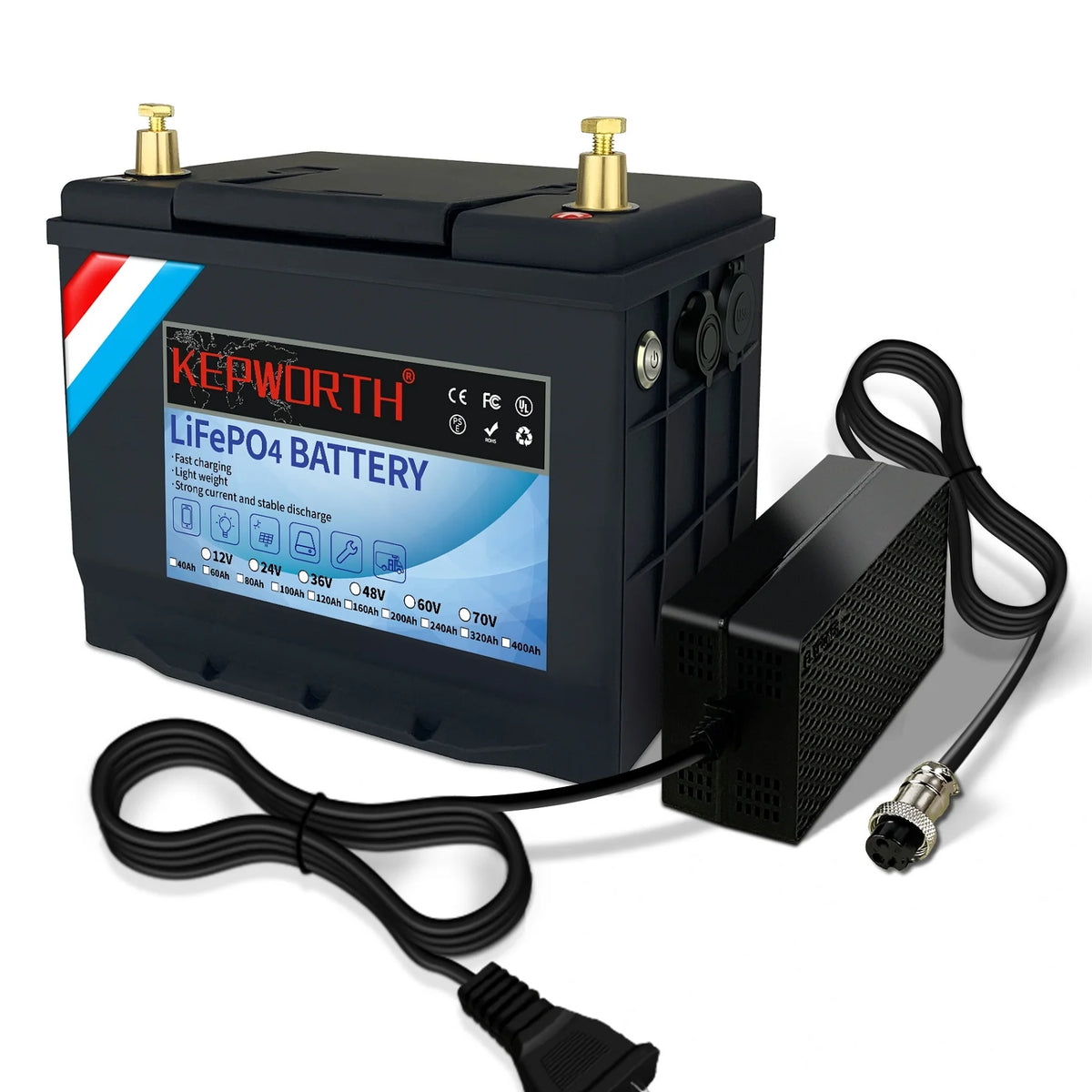 12V LiFePO4 Battery 80Ah U6409