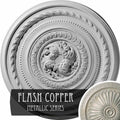 26 1/4x22OD x 1 1/2x22P Pearl Ceiling Medallion, Hand-Painted Flash Copper E266