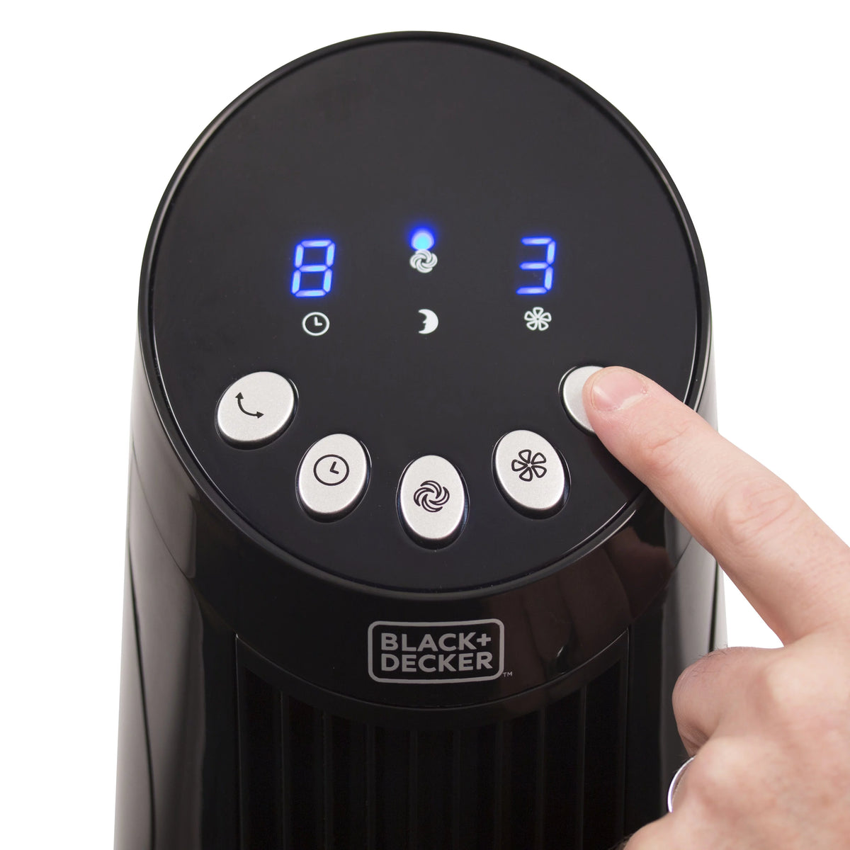 Oscillating Tower Fan with LED Display & Remote I562847