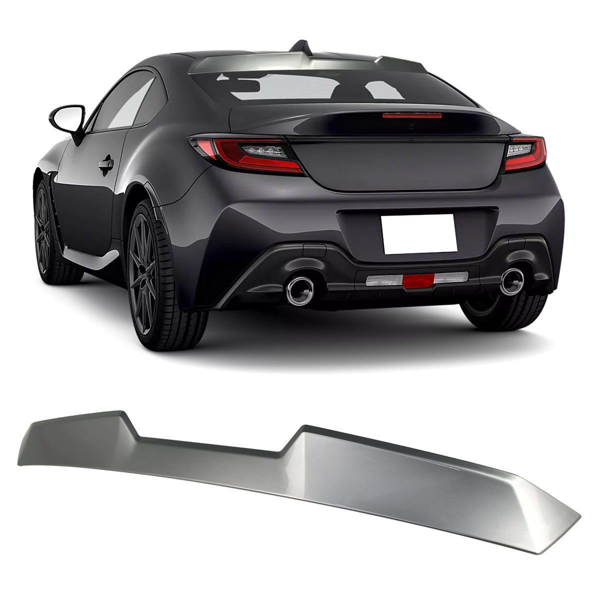 Painted Magnetite Gray ABS Plastic Rear Window Visor Spoiler Wing C34438
