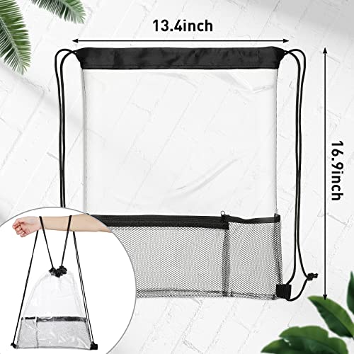 20 Pack Clear Drawstring Bags O576