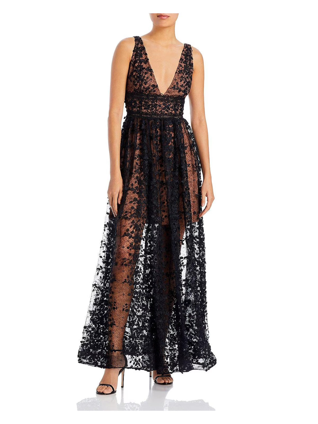 Lace Long Evening Dress D386