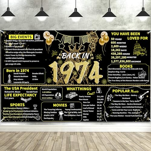 Black Gold 70th Birthday Party Banner B2174
