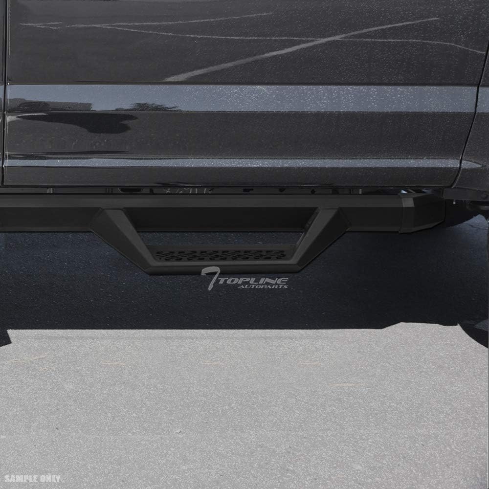 Matte Black Aluminum Hoop Drop Step Side Nerf Bars Running Boards S892