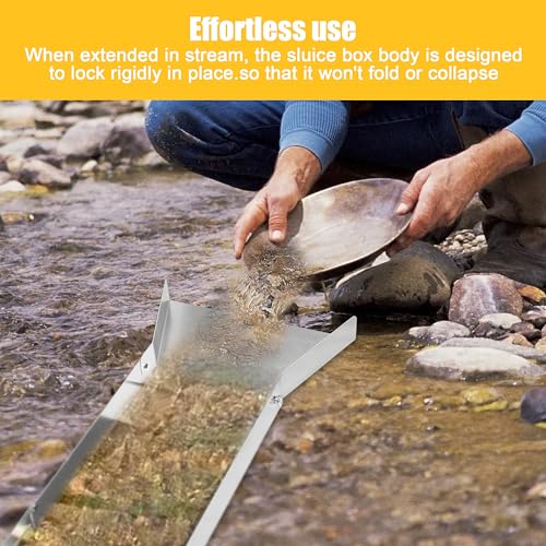Portable Folding Aluminum Alloy Sluice Box G253