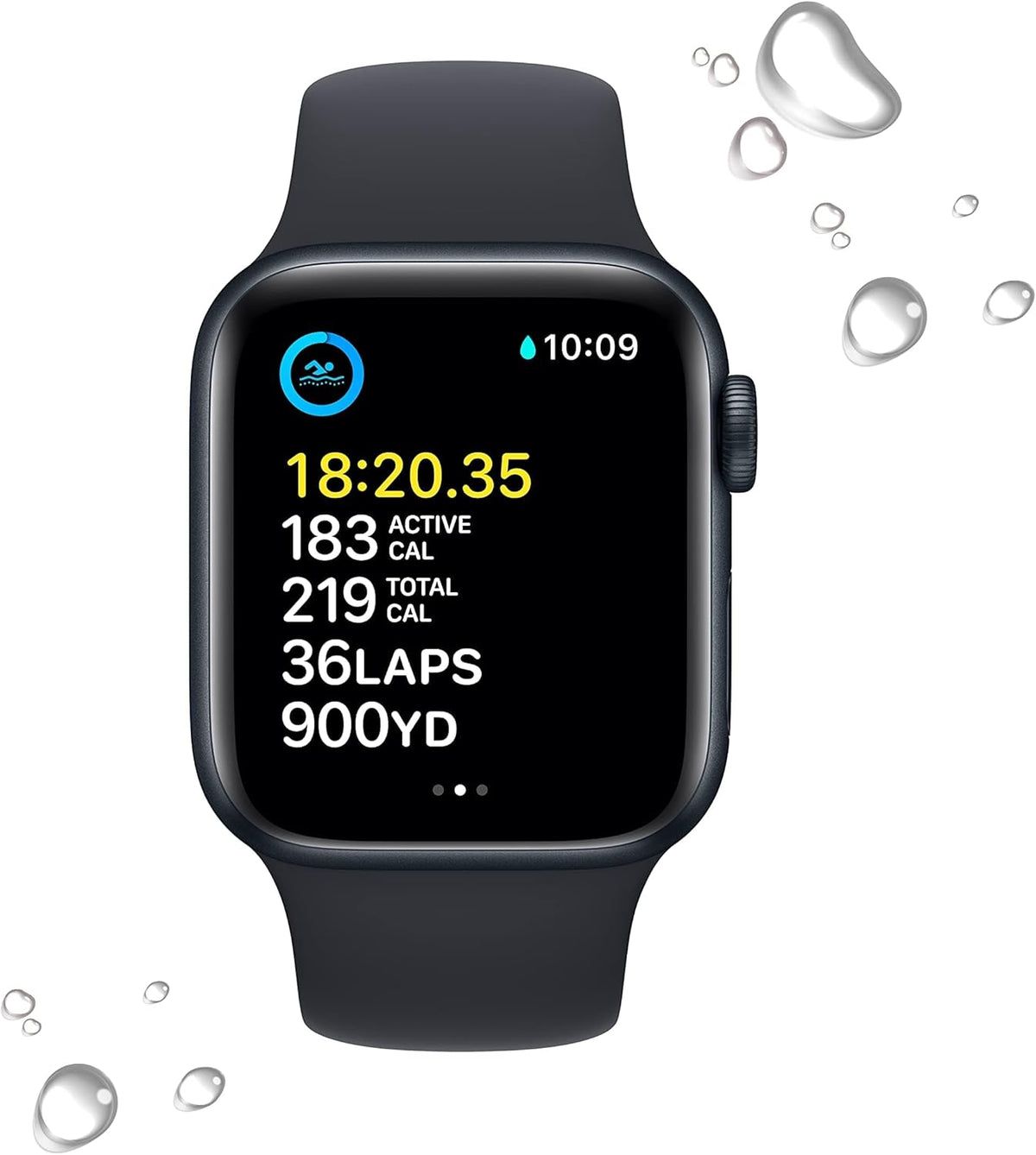 40mm Midnight Aluminum Case Sport Band Smartwatch I908393