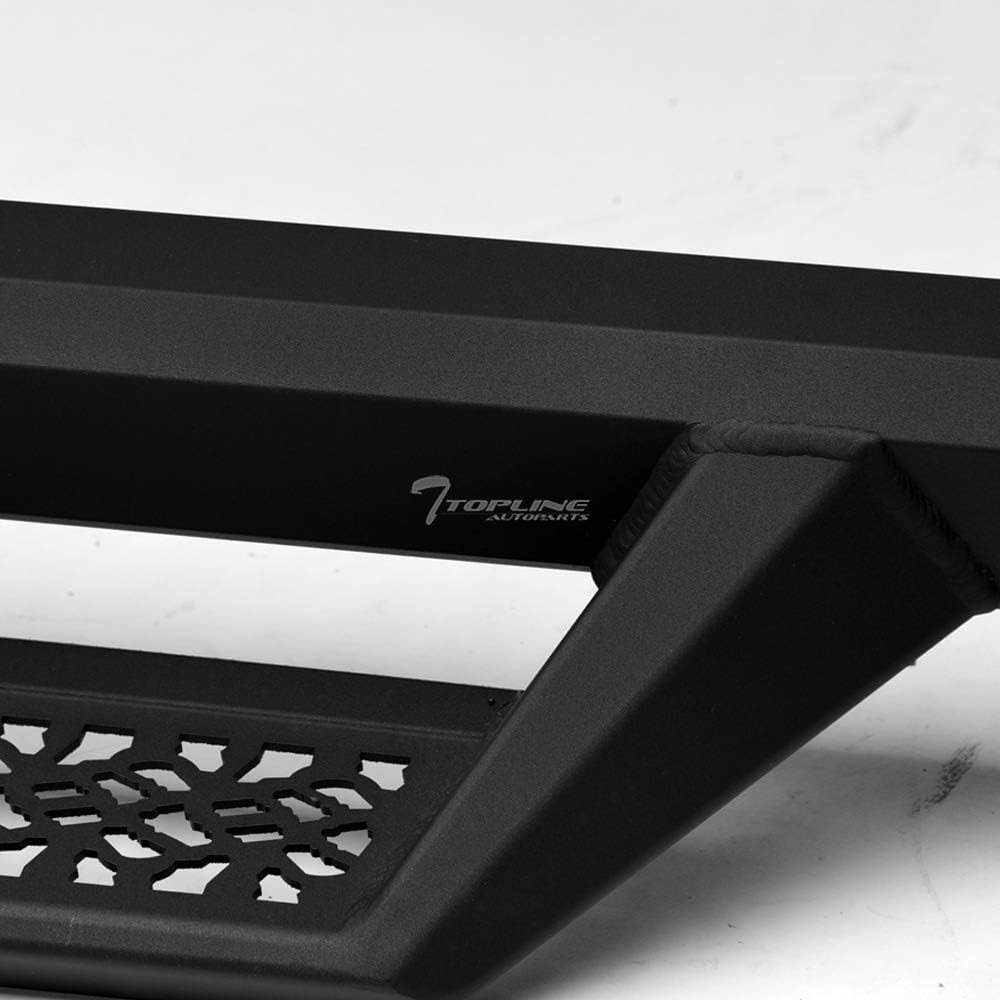 Matte Black Aluminum Hoop Drop Step Side Nerf Bars Running Boards S892