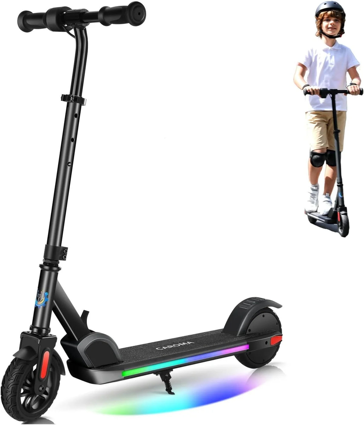 Kids Electric Scooter, Adjustable Speed and Handlebar L5220