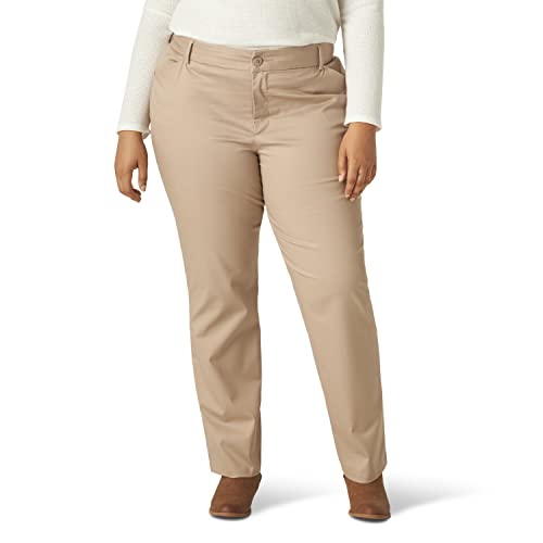 Plus Size Relaxed Fit Straight Leg Pant S2365