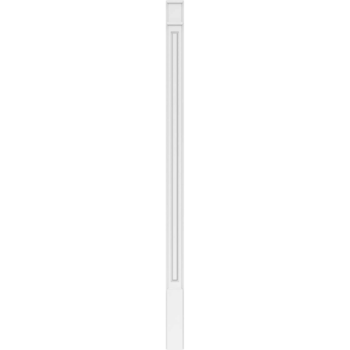 PVC Raised Panel Pilaster with Decorative Capital & Base (Pair) C3990