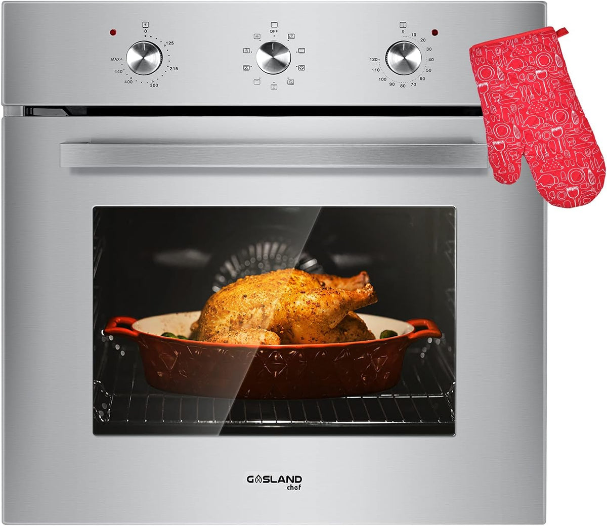 24 Built-in Electric Convection Wall Oven with Rotisserie H34390