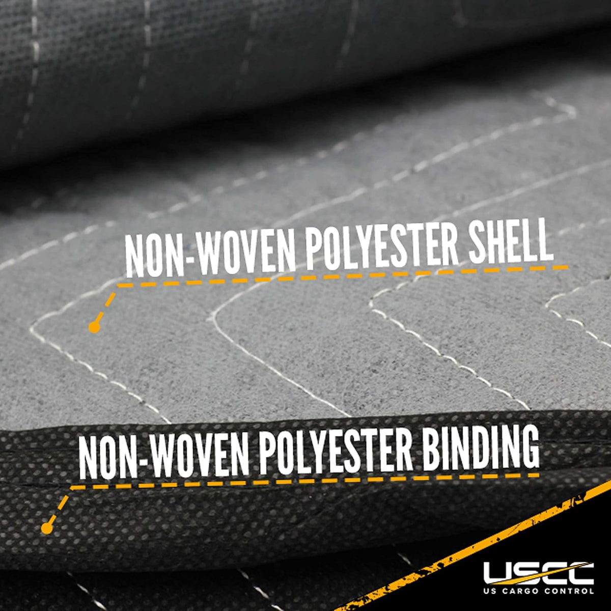 Black Gray Polyester Moving Blankets 24 Pack T945