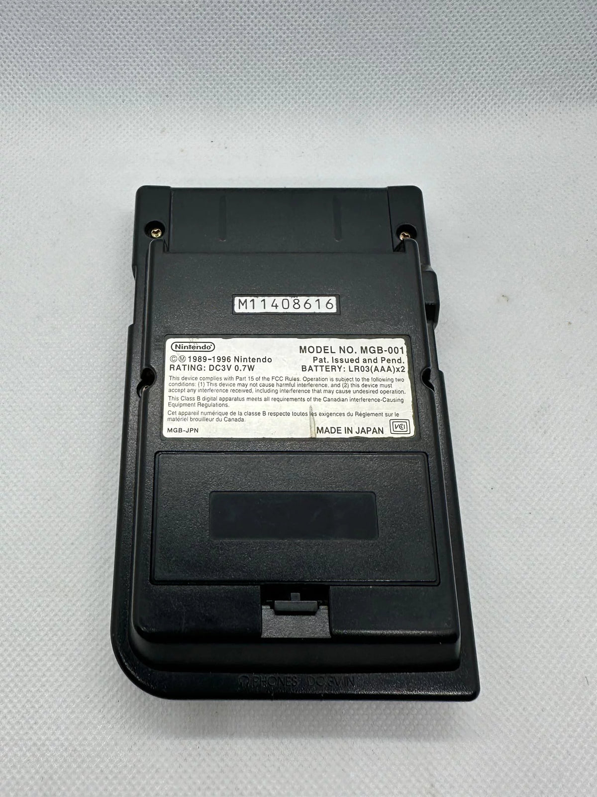 Black Game Boy Console T8973