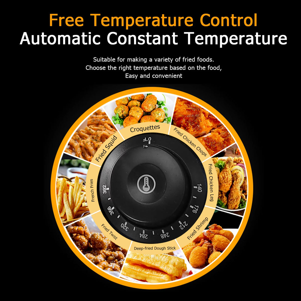 5000W 12L Stainless Steel Electric Fryer U6214