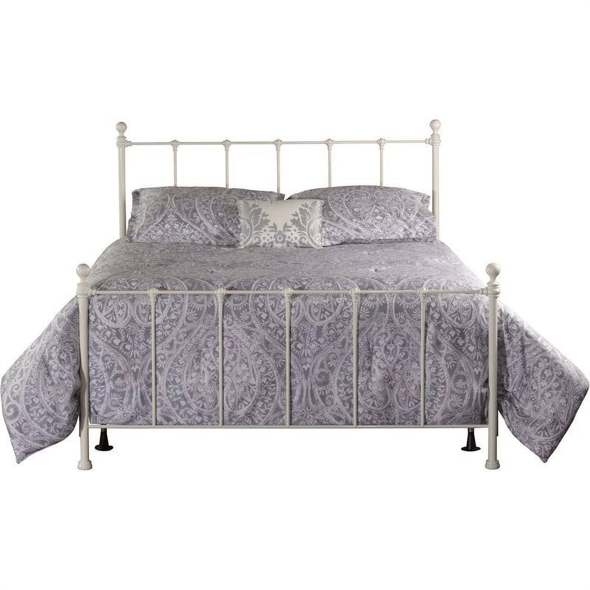 White Full Metal Spindle Bed T476026