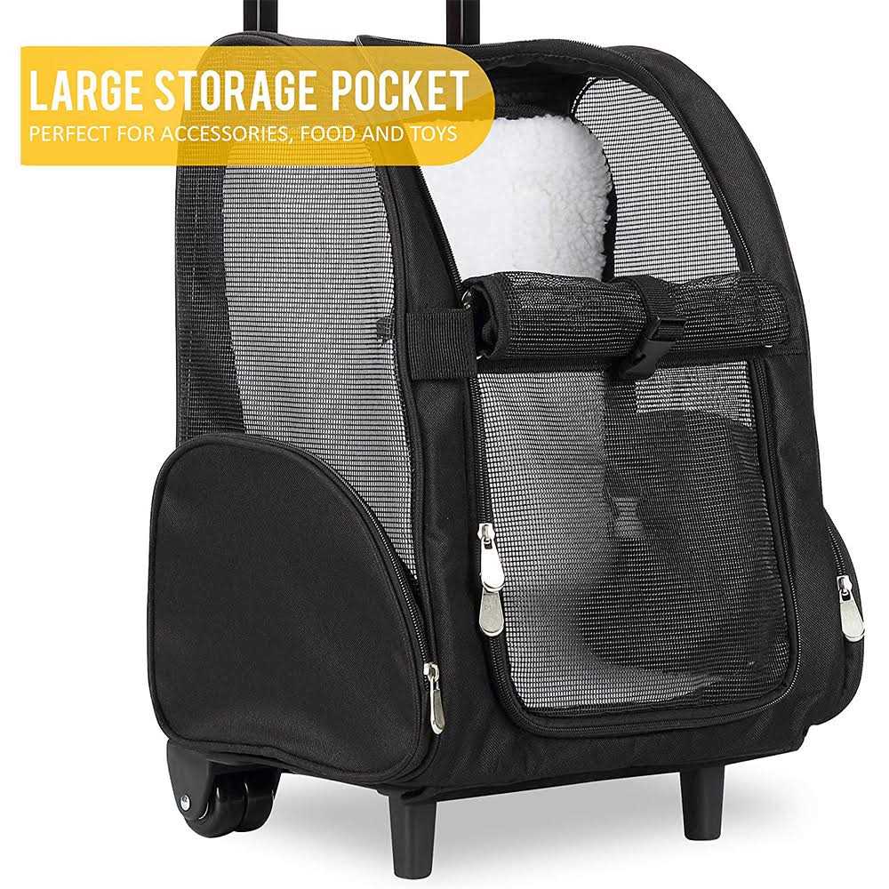 Backpack Pet Travel Carrier with Wheels O90563