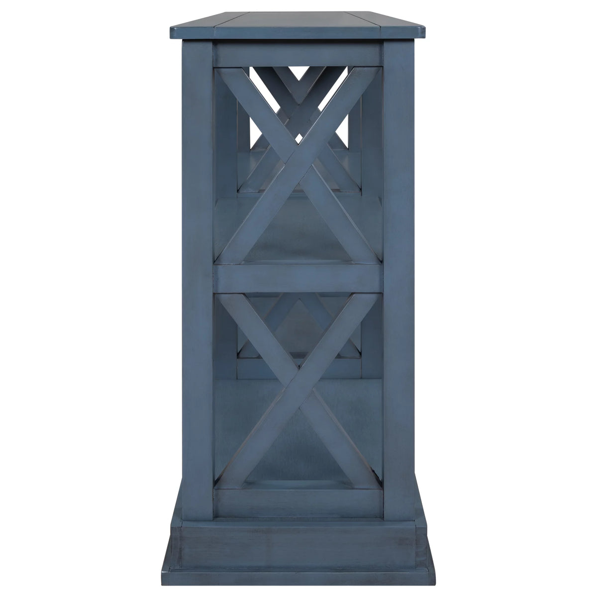 Navy Blue 3-Tier Console Table G916893