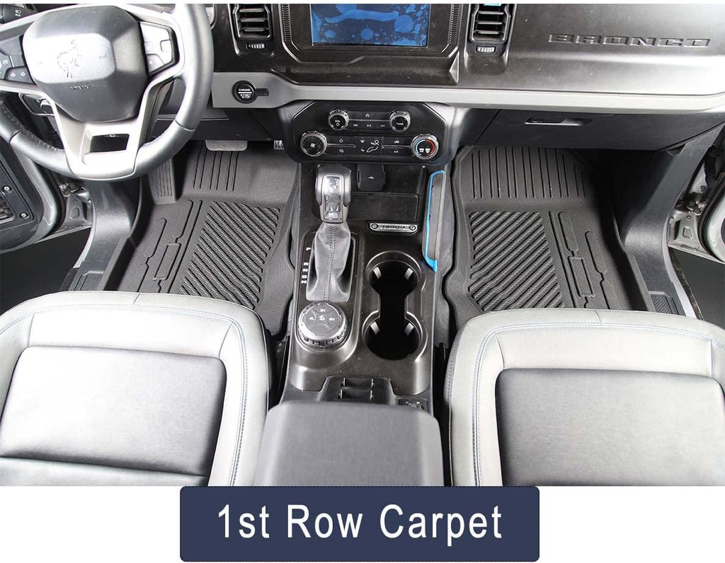 4 Doors Ford Bronco All Weather Floor Mats Liners P19068